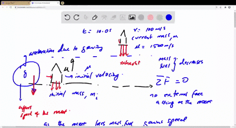 a-rocket-takes-off-from-earth-and-reaches-a-speed-of-100-mathrmm-mathrms-in-100-mathrms-if-the-exhau