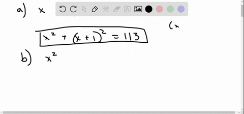 a-write-an-equation-representing-the-fact-that-the-sum-of-the-squares-of-two-consecutive-integers-is