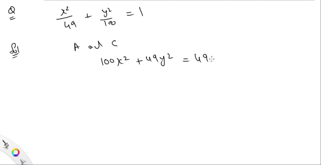 SOLVED:The equarion of a conic section is given in a familiar form ...