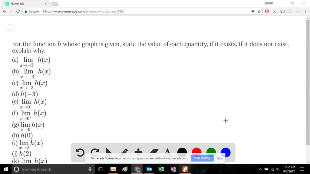 Solved For The Function H Whose Graph Is Given S