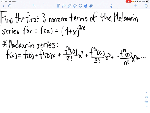 find-the-first-three-nonzero-terms-of-the-maclaurin-expansion-of-the-given-functions-fx4x3-2-2