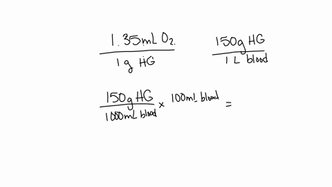 hemoglobin-the-oxygen-transport-protein-binds-about-135-mathrmml-of-oxygen-per-gram-of-the-protein-t