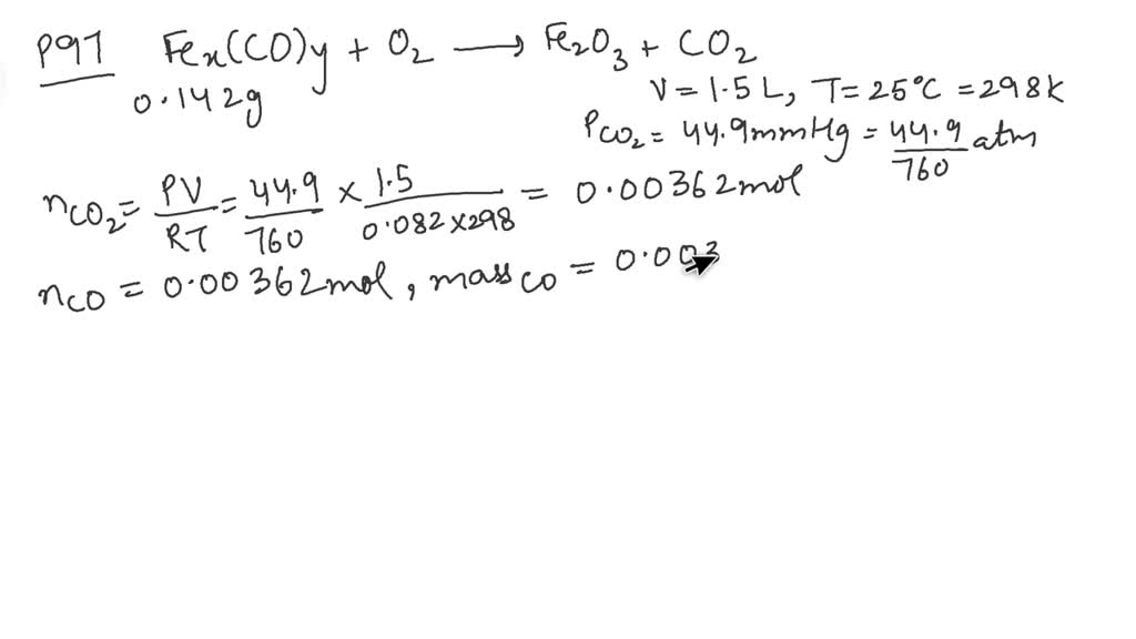 To find the formula of a compound of iron and carbonm… - SolvedLib