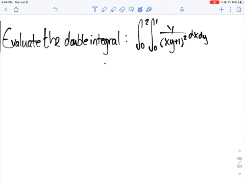 evaluate-the-given-double-integrals-int_02-int_01-fracyx-y12-d-x-d-y