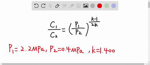 air-expands-isentropically-from-22-mathrmmpa-and-77circ-mathrmc-to-04-mpa-calculate-the-ratio-of-the