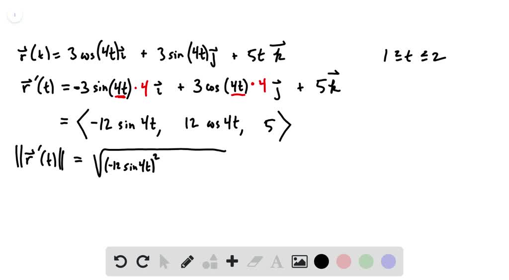 Solved Find The Unit Tangent Vector For The Following Parameterized