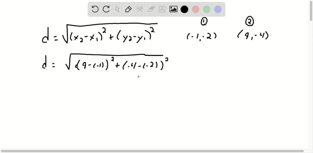 SOLVED:Find the distance between each pair of points. Round to the ...