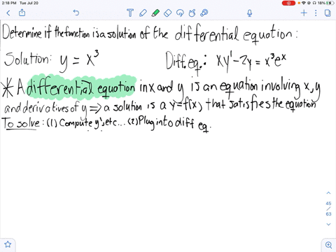 determine-whether-the-function-is-a-solution-of-the-differential-equation-x-yprime-2-yx3-ex-yx3