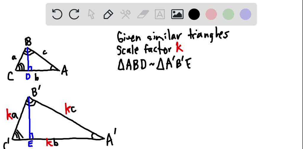 Prove that corresponding altitudes of similar triangles are proportional to corresponding sides