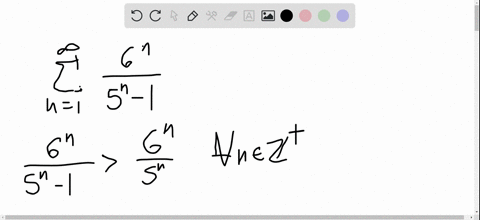 determine-whether-the-series-converges-or-diverges-displaystyle-sum_n-1infty-frac-6n5n-1