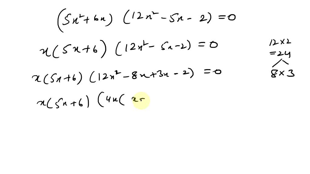 SOLVED 5 X 2 6 X 2 0