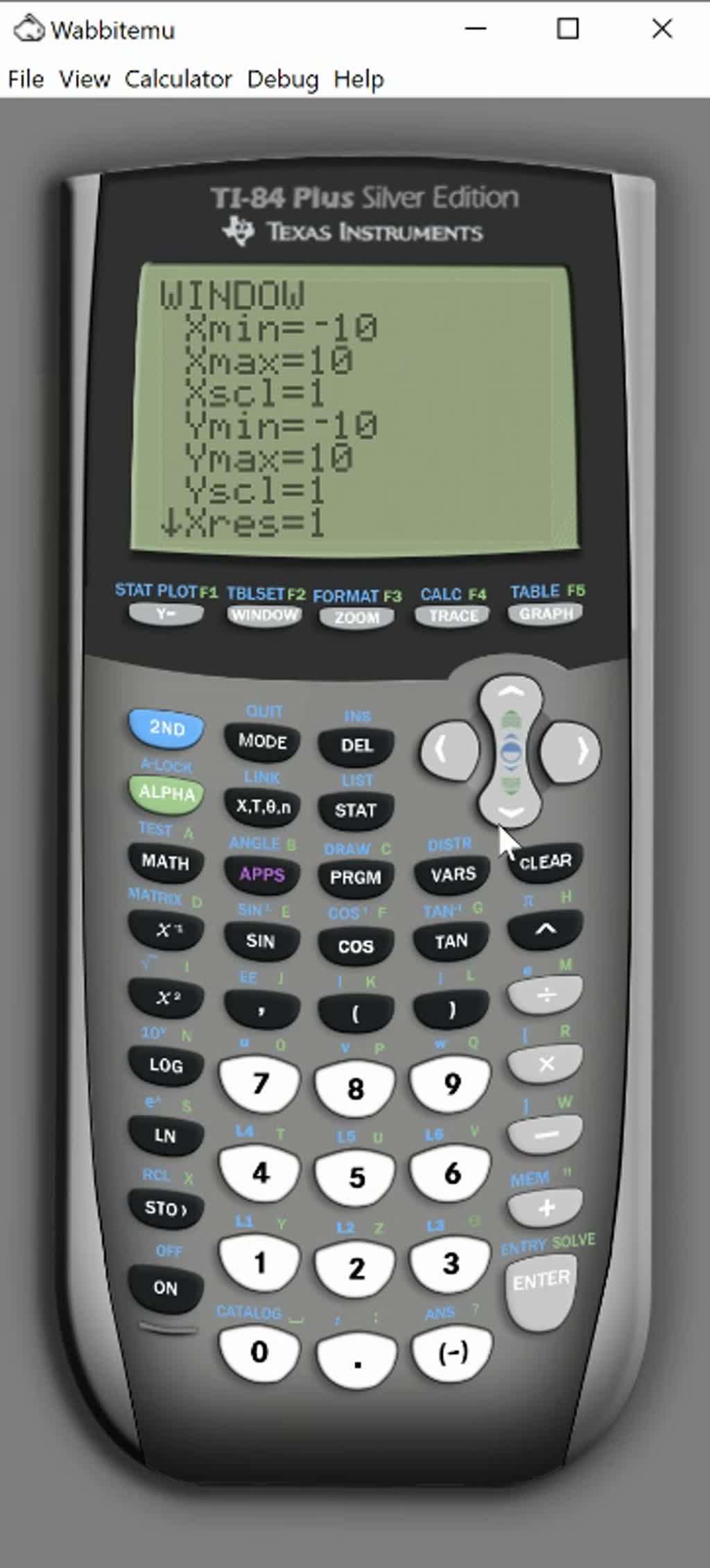 graphing calculator with statcalc feature