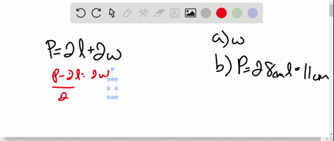 a-solve-p2-i2-w-for-w-b-find-the-width-of-the-rectangle-with-perimeter-28-mathrmcm-and-length-11-mat