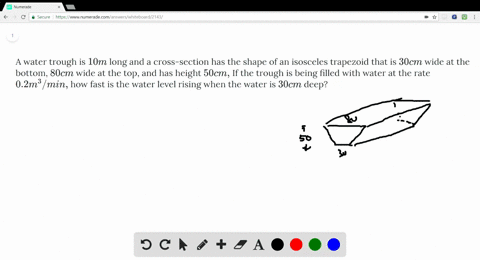 a-water-trough-is-10-m-long-and-a-cross-section-has-the-shape-of-an-isosceles-trapezoid-that-is-30-c
