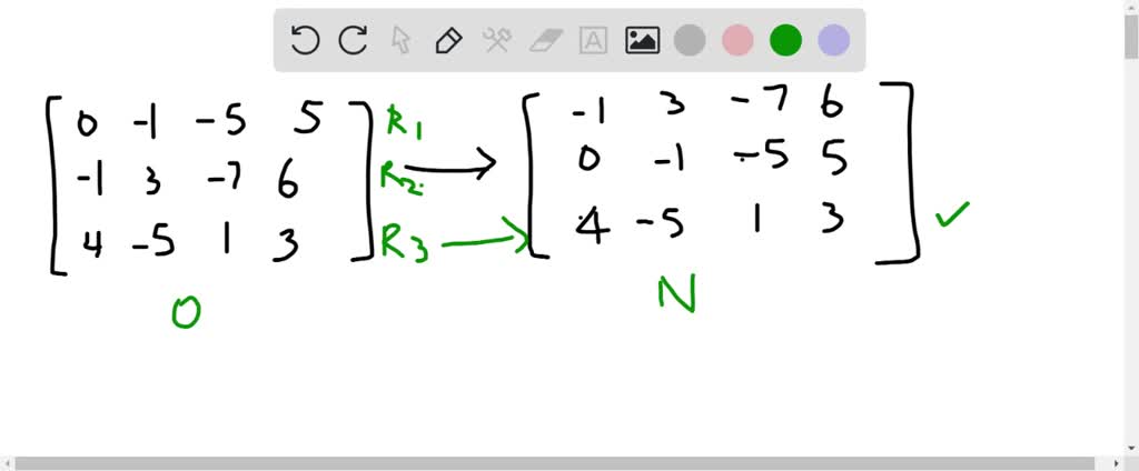 SOLVED:In Exercises 19-22 , identify the elementary row operation ...