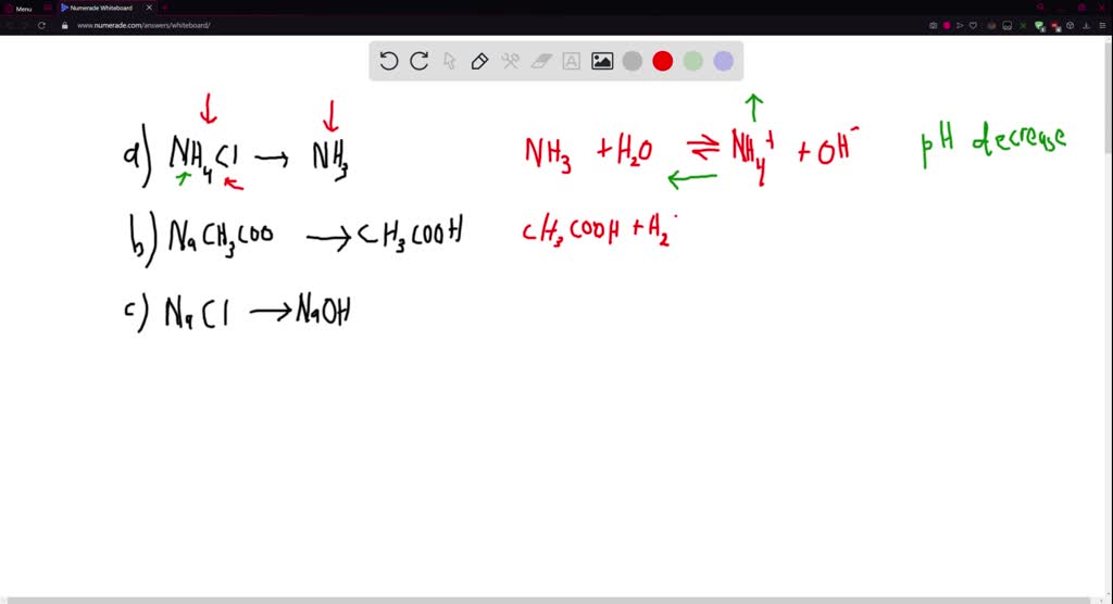 SOLVED:Does the pH of the solution increase, decrease, or stay the same ...