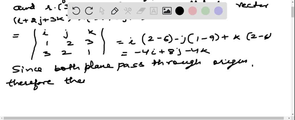 SOLVED:The vector equation of the line of intersection of the planes 𝐫 ...