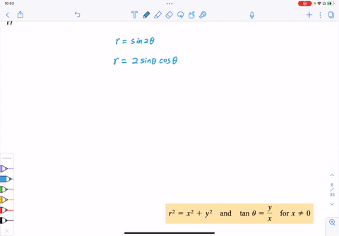 write-the-polar-equation-as-an-equation-in-cartesian-coordinates-rsin-2-theta
