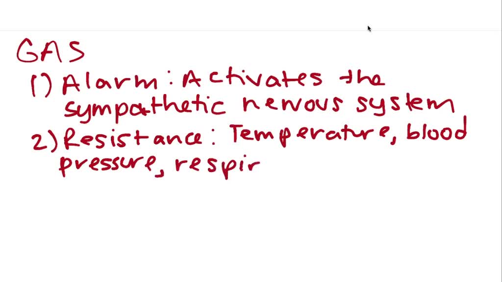SOLVEDIn Selye's general adaptation syndrome (GAS), the first stage