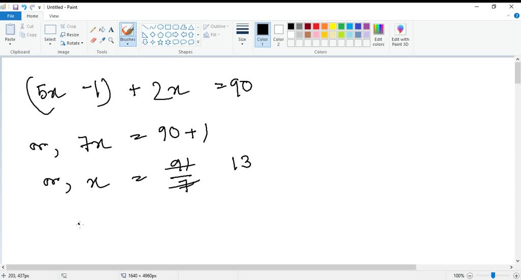 SOLVED:Two angles whose sum is 90^∘ are complementary angles. Find the