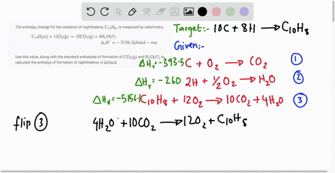 the-enthalpy-change-for-the-oxidation-of-naphthalene-mathrmc_10-mathrmh_8-is-measured-by-calorimet-4