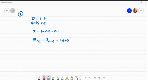 a-random-sample-is-drawn-from-a-population-of-known-standard-deviation-113-construct-a-90-confidence