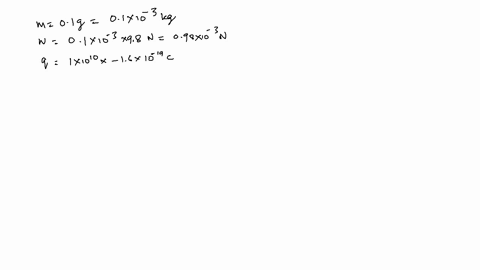 a-010-g-plastic-bead-is-charged-by-the-addition-of-10-x-1010-excess-electrons-what-electric-field-e