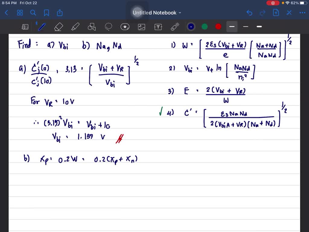 Consider a uniformly doped GaAs pn junction at T=300 K. The junction