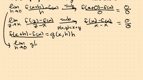 Lim Using H SOLVED:Explain why the limits limh →0 (f(x+h)-f(x))/(h) and limz →x (f ...
