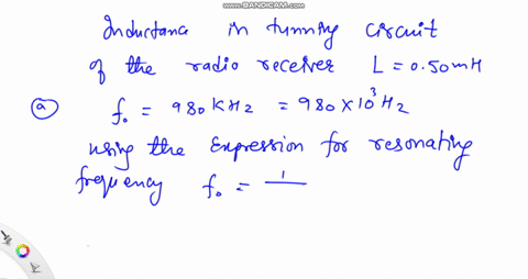 a-tuning-circuit-in-a-radio-receiver-has-a-fixed-inductance-of-050-mathrmmh-and-a-variable-capacitor