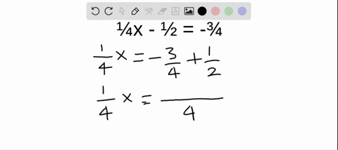 solve-each-equation-with-fraction-coefficients-frac14-x-frac12-frac34