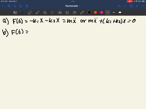 derive-the-equation-of-motion-of-the-system-shown-in-fig-284-using-the-following-methods-a-newtons-s