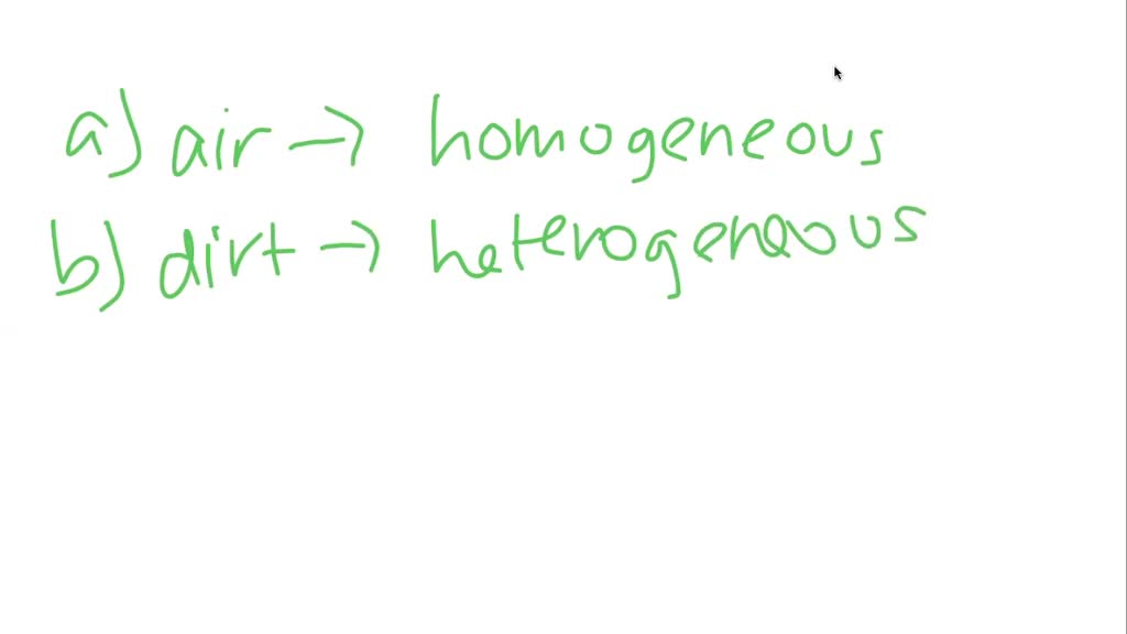 SOLVEDIdentify each as a heterogeneous mixture or a homogeneous