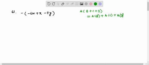 use-the-distributive-property-to-clear-parentheses-see-examples-5-6-6-wx-3-y