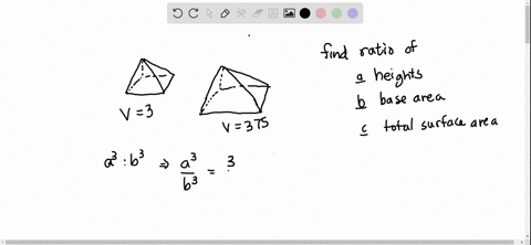 two-similar-pyramids-have-volumes-3-and-375-find-the-ratios-of-a-the-heights-quad-b-the-base-areas-q