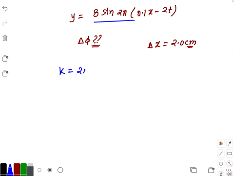a-simple-harmonic-progressive-wave-is-represented-by-the-equation-y8-sin-2-pi01-x-2-t-where-x-and-y-