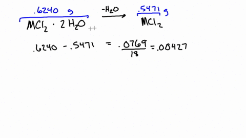 you-are-given-a-06240-mathrmg-sample-of-a-substance-with-the-generic-formula-mathrmmcl_2-cdot-2-math