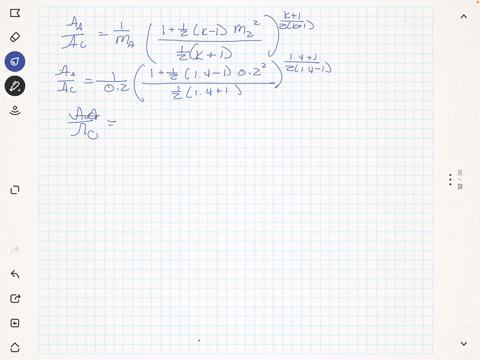 air-flows-isentropically-into-the-nozzle-at-mathrmm_a02-and-out-at-mathrmm_b2-if-the-diameter-of-the