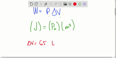 a-sample-of-an-ideal-gas-at-150-mathrmatm-and-100-mathrml-is-allowed-to-expand-against-a-constant-ex