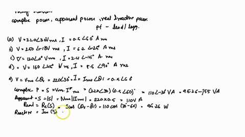 for-the-following-voltage-and-current-phasors-calculate-the-complex-power-apparent-power-real-power-