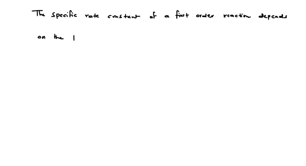 the specific rate constant of a reaction depends on