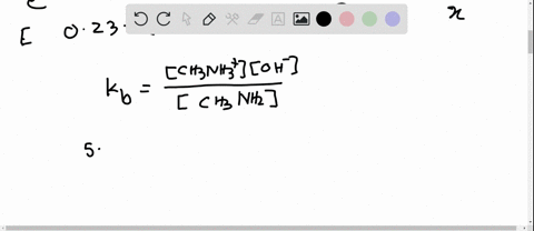 the-weak-base-methylamine-mathrmch_3-mathrmnh_2-has-k_b50-times-10-4-it-reacts-with-water-accordin-2