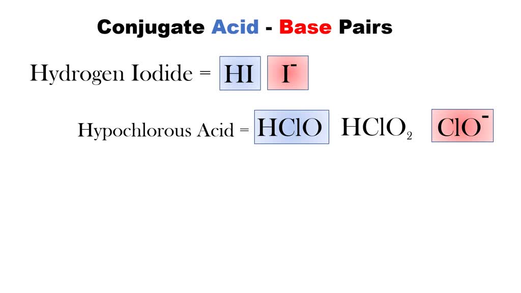 12 Using The Conjugate Acid base Pairs Listed Below SolvedLib