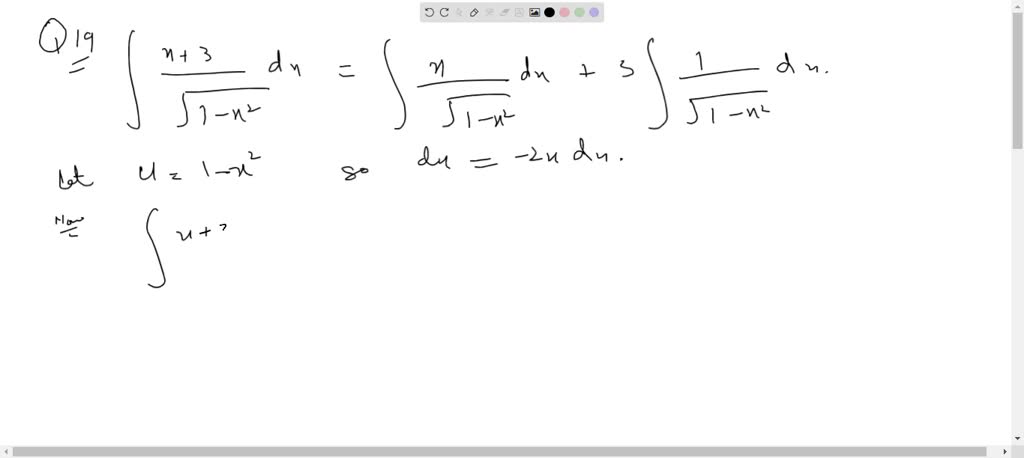 SOLVED:Determine the following: ∫(x+3)/(√(1-x^2)) d x