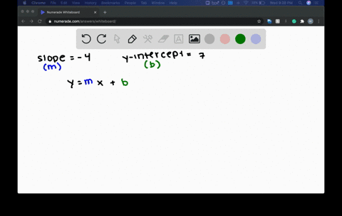 write-an-equation-of-the-line-in-slope-intercept-form-the-slope-is-4-the-y-intercept-is-7