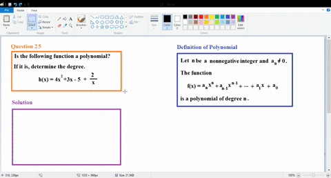 determine-whether-the-function-is-a-polynomial-if-it-is-state-the-degree-hx4-x23-x-5frac2x