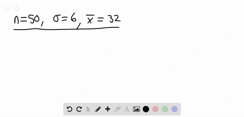 a-simple-random-sample-of-50-items-from-a-population-with-sigma6-resulted-in-a-sample-mean-of-32-a-p