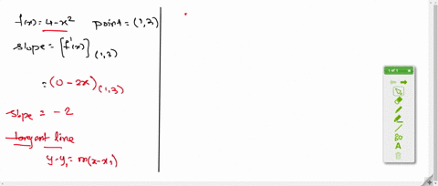a-find-the-slope-of-the-graph-of-f-at-the-given-point-b-find-an-equation-of-the-tangent-line-to-th-2