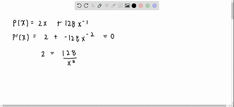 all-rectangles-with-an-area-of-64-have-a-perimeter-given-by-px2-x128-x-where-x-is-the-length-of-one-