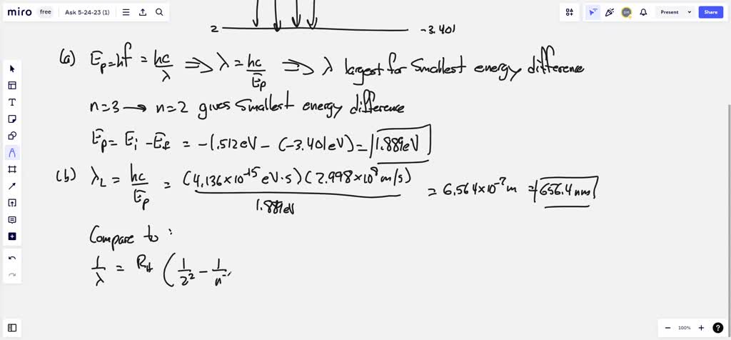 ⏩SOLVED:The longest wavelength in the Balmer series is 656 nm. a ...